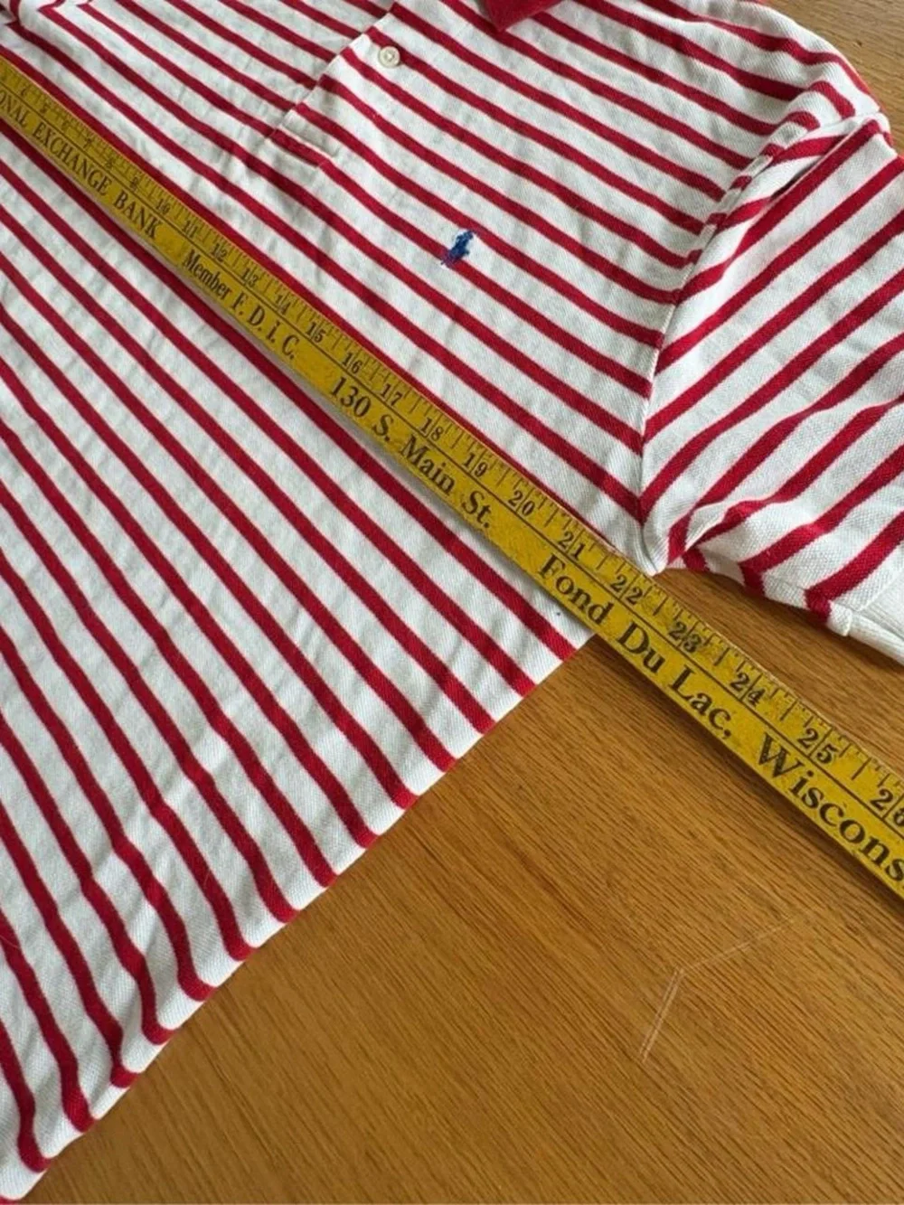 Polo Ralph Lauren Red & White Striped Shirt L Cotton Casual Golf Streetwear Y2K